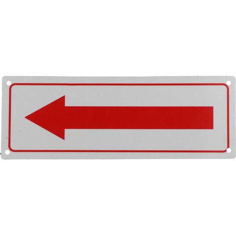Panneau Fléché Alliage d'Aluminium 9.84X3.54In Signalisation Directionnelle Intérieure Extérieure Avec Forme De Flèche Claire Pour Centres Commerciaux Parkings Sécurité (1/5)