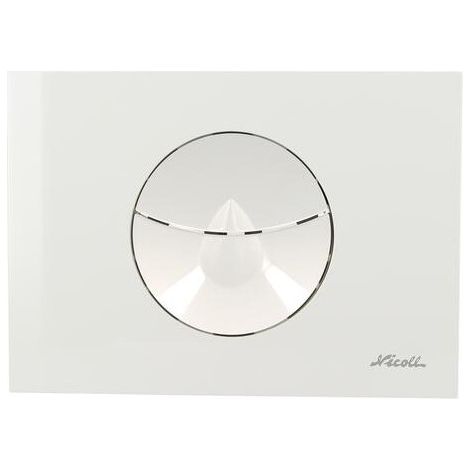 Betätigungsplatte Nicoll 709140 Tropfen weiß 204,5x147mm (1/4)