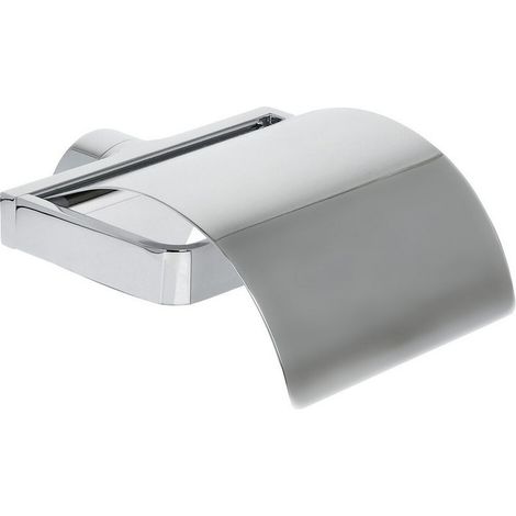 Porte-rouleau papier WC avec couvercle à percer ou à coller