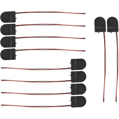 Lot de 10 boîtiers pour piles bouton CR2032 avec interrupteur marche/arrêt (3 V). (1/5)
