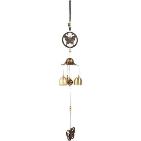 Carillon à Vent Papillon Métallique - Décoration Suspension Porte Fenêtre Église (1/5)