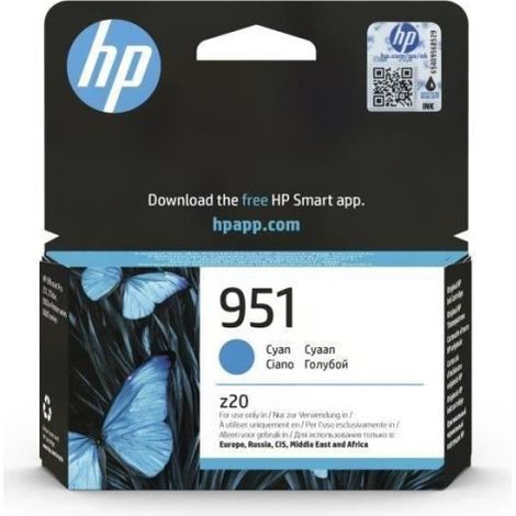 HP 951 Cartouche d'Encre Cyan Authentique (CN050AE) (1/5)