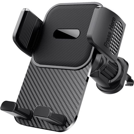 Support téléphone voiture rotatif 360° – Clip en métal durable – Fixation grille d'aération – Compatible iPhone et Android (1/5)