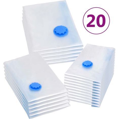 Sacs de voyage sous vide Sacs de vêtements 3 tailles 20 pcs