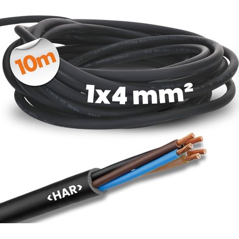 Câble à gaine caoutchouc H07RN-F LAPP H07RN-F 1600097/1 1 x 4 mm² noir Marchandise vendue au mètre X75040