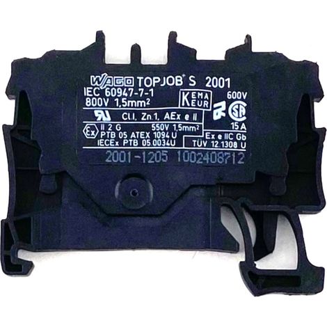 Accessori di connessione Wago 2001-1205 17 A 800 V (1/2)