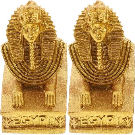 Resin Figurines with Fine Finish and Elegant Appearance, Set of 2 Egyptian Ornamental Figurines for Home and Office Decoration (1/5)