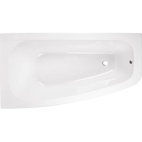 Baignoire asymétrique Gauche - LUNA - 150 x 80 - avec Tablier - Repose Tête OFFERT (1/5)
