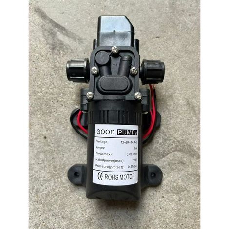 Pompe à eau pour camping-car 12 V DC Pompe à eau haute pression Pompe d'amorçage à membrane Pompe à eau pour camping-car (Voltage : 12 V) (1/2)