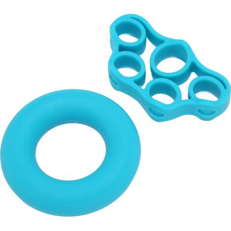 Anneau de musculation digitale en silicone souple, renforce la force de préhension des doigts, rééducation de la main, lot de 3, flexible et durable, idéal pour thérapie et entraînement. (1/5)
