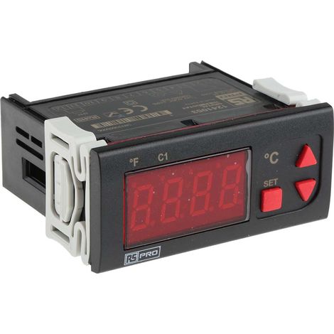 Contrôleur de température Marche/Arrêt, 24 V (c.a./c.c.), 1 sortie Relais1 entrée thermocouple, 77 x 35mm ( Prix pour 1 ) (1/3)