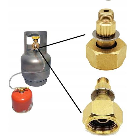 ADATTATORE PER BOMBOLE DI RIDUZIONE DEL GAS ADATTATORE PER TRASFERIMENTO GAS CONNETTORE