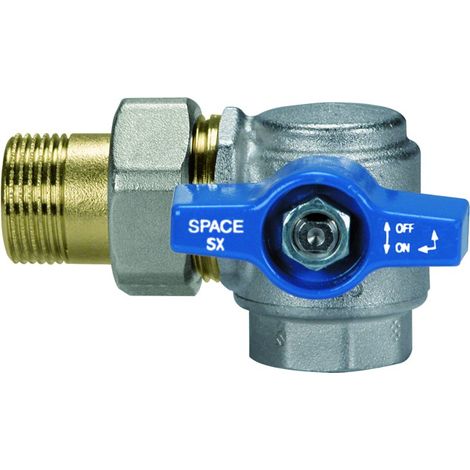 VALVOLA A SFERA A SQUADRA IN OTTONE VERSO SINISTRO MODELLO SPACE 3/4   EFFEBI S.P.A.