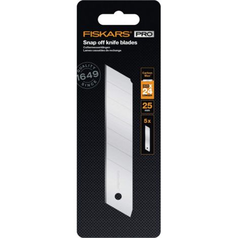 FISKARS Abbrechklingen für Cutter - CarbonMax - 25mm - 5 Stück (1/3)
