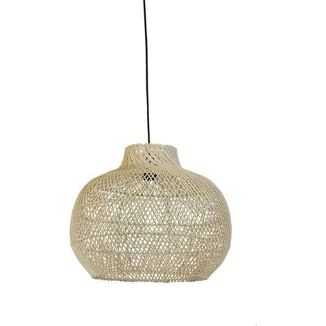 Suspension - naturel - Charita - rotin - Ø 46cm - E27 - 2960330 - (1/5)