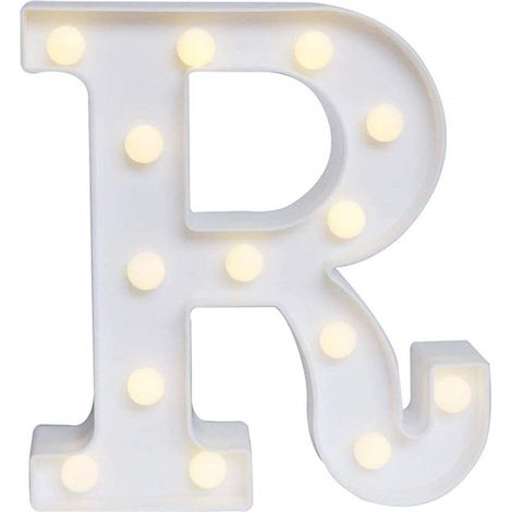 26 lettres et chiffres lumineux LED, lampe en forme de cœur pour la décoration de mariage, de maison, de bar (1/4)