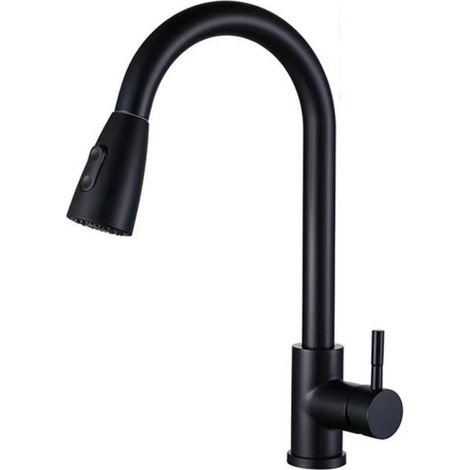 Miscelatore da cucina con doccetta estraibile – 2 tipi di getto (1/5)