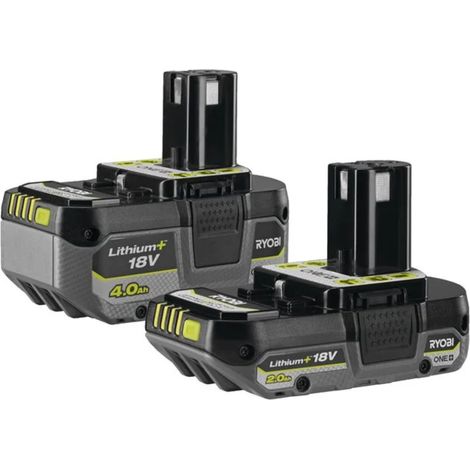 206893 Set di 2 batterie Ryobi 18V - 4.0Ah e 2.0Ah RB18242X (1/3)