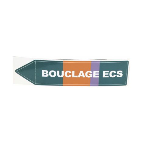 Étiquette souple adhésive bouclage ECS (X 10) - DIFF