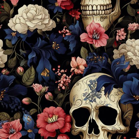Tela decorativa para exteriores Oxford - Motivo de calavera I DX4453 (1/5)
