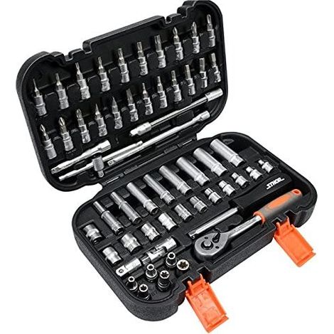 JUEGO DE LLAVES STHOR 1/4" 56 piezas 58643