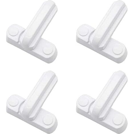 Paquete de 4 cerraduras para puertas, pestillos y manijas de seguridad para el hogar, repuestos adicionales para puertas, armarios y ventanas. (1/4)