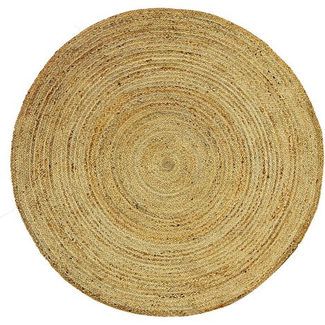 Tapis rond - 100% jute tressé - D. 200 cm - Naturel - JAIPUR (1/3)