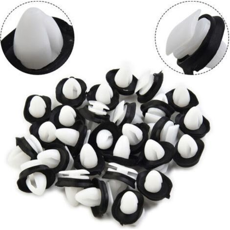 CSPARKV Lot de 100 Agrafe Garniture Fixation Clip Panneau Joint Porte Pour Fiat Ducato 71728806,8565.43, 856543 (1/5)