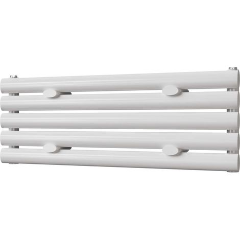 Omeara Axis - White Horizontal Radiator H290mm x W800mm Single Panel (1/3)