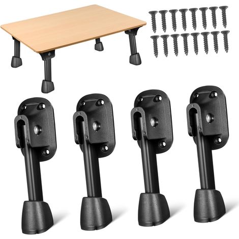 de 4 pieds de table basse en fer robustes et pliables design