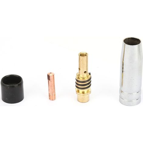 Kit de 24 pièces consommables torche MIG embouts contact buses gaz porte-embouts col de cygne pour Binzel 15AK (1/5)