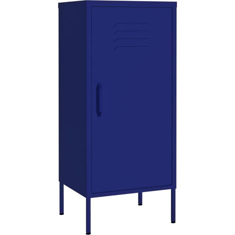Maison Exclusive - Armadietto Blu Marino 42,5x35x101,5 cm in Acciaio