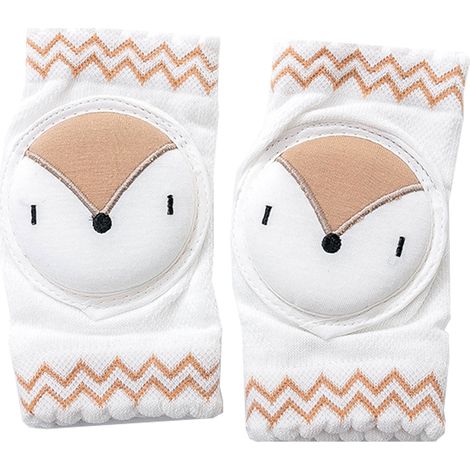 1 paire de genouillères pour bébé rampant, neutres, antidérapantes, avec housse de protection pour les genoux des tout-petits (1/5)