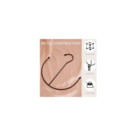Gürtelhalter, Gürtelaufhänger, 2er-Set silberne Schrankaccessoires, Hakenhalter für Gürtel, Krawatten, Schals - Crezuo