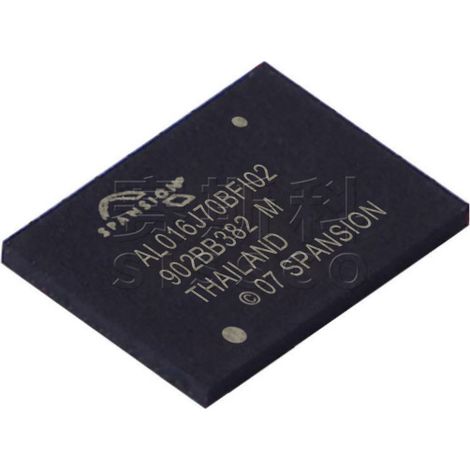 S29AL016J70BFI020 Electronic chip IC, 5 components/electronic chips, 5 units shipped.