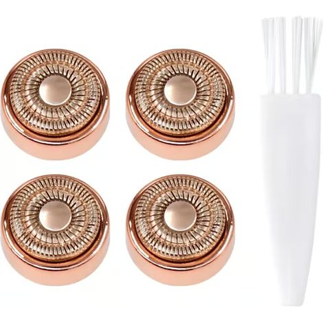 Têtes de rechange pour épilateur visage Finishing Touch Flawless 2e génération, avec brosse de nettoyage (réservé aux femmes), lot de 4 (1/5)
