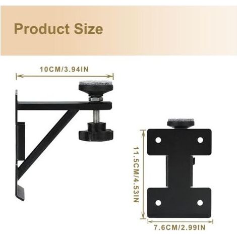 4Pcs Supports D'évier Encastrés, Kits de Réparation D'évier Encastrables Réglables Support En Acier Inoxydable Système D'installation et de Réparation D'évier de Cuisine (1/5)