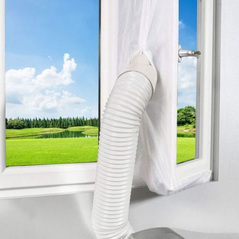 Tissu D'étanchéité - 300x35 Cm - Pour Climatiseur Mobile - Blanc - Polyester Enduit PU (1/5)