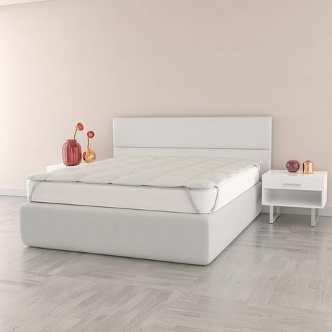 TOPPER SHERPA TRAPUNTATO CON ELASTICI, Matrimoniale 160 x 195 cm (1/2)