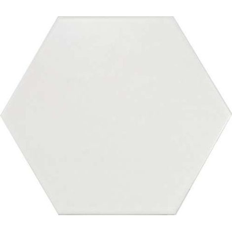 Eiffel Art Construction – Carrelage hexagonal uni blanc mate 17,5x20 cm – Grès cérame pour intérieur et extérieur – Boîte de 0,71m2 – Design géométrique créatif (1/5)