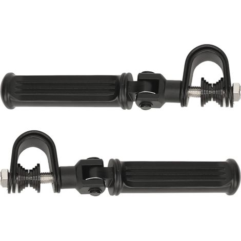 Motorrad-Fußrasten für den Highway, 25 mm bis 32 mm, Aluminiumlegierung, universell, für Motorschutzbügel, schwarz (1/5)