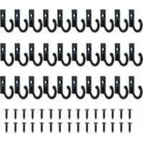 Lot de 30 Petits Crochets Vintage Support Mural pour Porte-clés à Crochets Suspendue Crochets Bijoux Crochets À Clé Pour Vêtements Crochet Patère Avec Vis Patère Porte Manteau pour Mural Salle de Bain