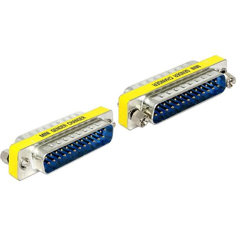 Adaptateur prise Sub-D 25 broches/prise Ce Gender changer de Delock permet de convertir un port Sub-D 25 broches en prise., , ,