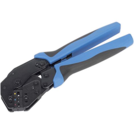 Sealey Angled Head Ratchet Crimping Tool Insulated Terminals AK3863