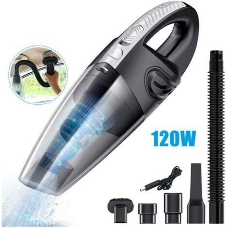 Aspirateur à cendre Aspirateur à main, 120 W 2200 mAh USB sans fil avec filtre HEPA lavable humide et sec et 5 buses rechargeables pour la maison, le bureau, la voiture (1/3)