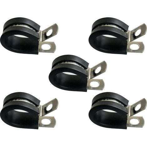 Lot de 5 colliers de serrage en acier inoxydable , 14 mm, épaisseur de bande 0,6 mm, largeur de bande 15 mm (1/5)