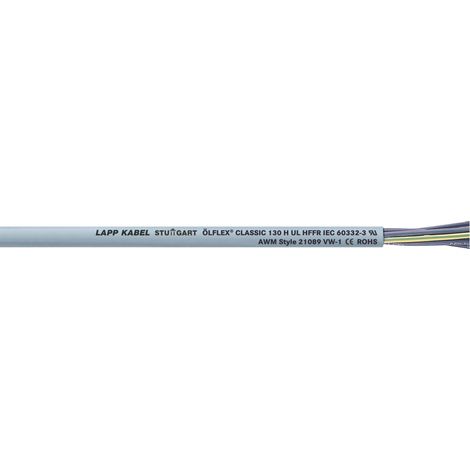 Fil électrique Lapp ölflex classic 130 h 2 conducteurs 0.75 mm²