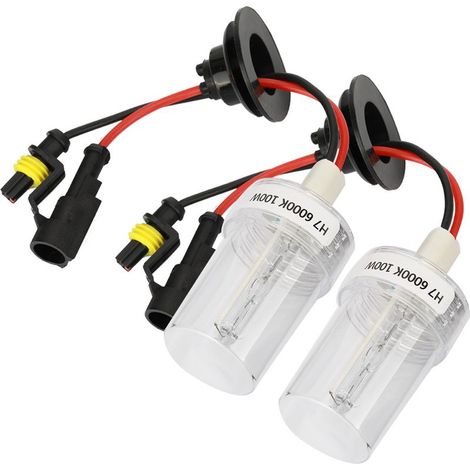 bombillas de repuesto para faros delanteros de coche, 100W H7 6000K de alto brillo (xenón). (1/5)