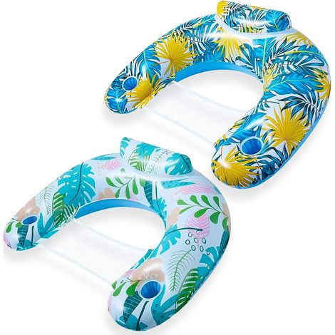 Matelas gonflable neuf avec filet, matelas de piscine avec pompe à air, hamac gonflable et accessoires de plage (1/5)
