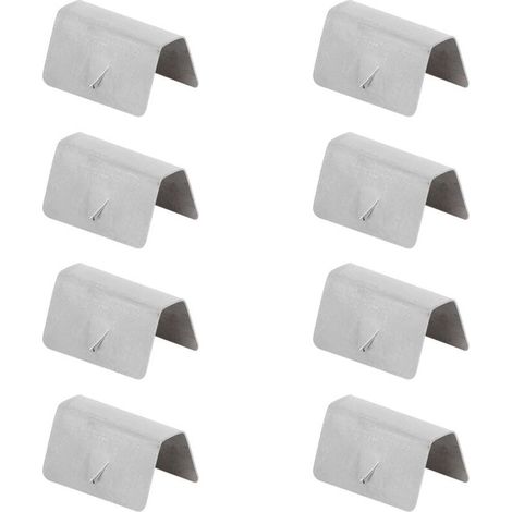 Clips de fixation en acier inoxydable – 8 pièces pour canal de déflecteur de pluie et vent, compatibles HEKO G3 (1/5)